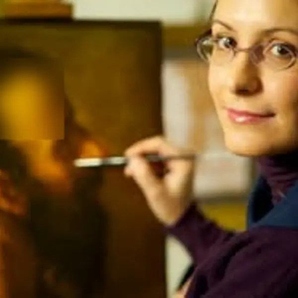 Veronica at work ...