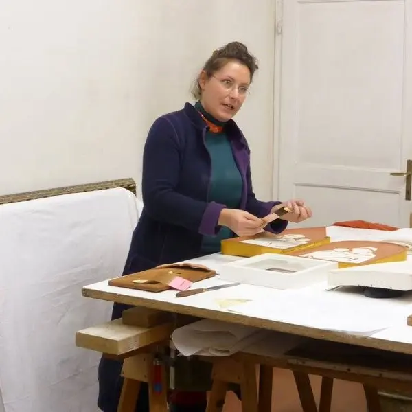 Laura & Veronica restoration laboratory tour
