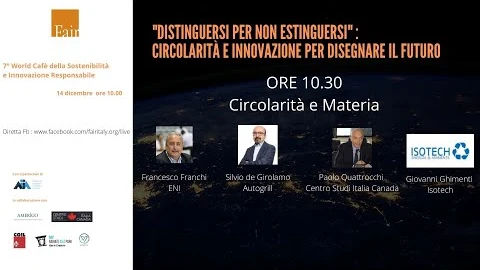 Miniatura del video: Circolarità e Materia FAIR 2020 7World Cafe Sostenibilità Innovazione