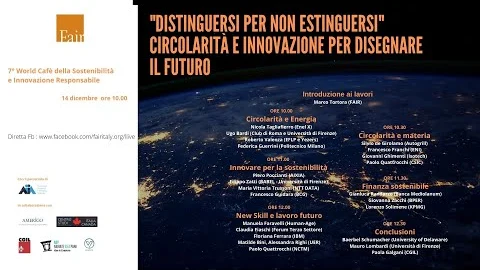 Miniatura del video: Introduzione FAIR 2020 7World Cafe Sostenibilità Innovazione